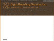 Tablet Screenshot of elginbreedingservice.com